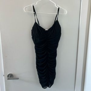 Ruched Garage Mesh Minidress